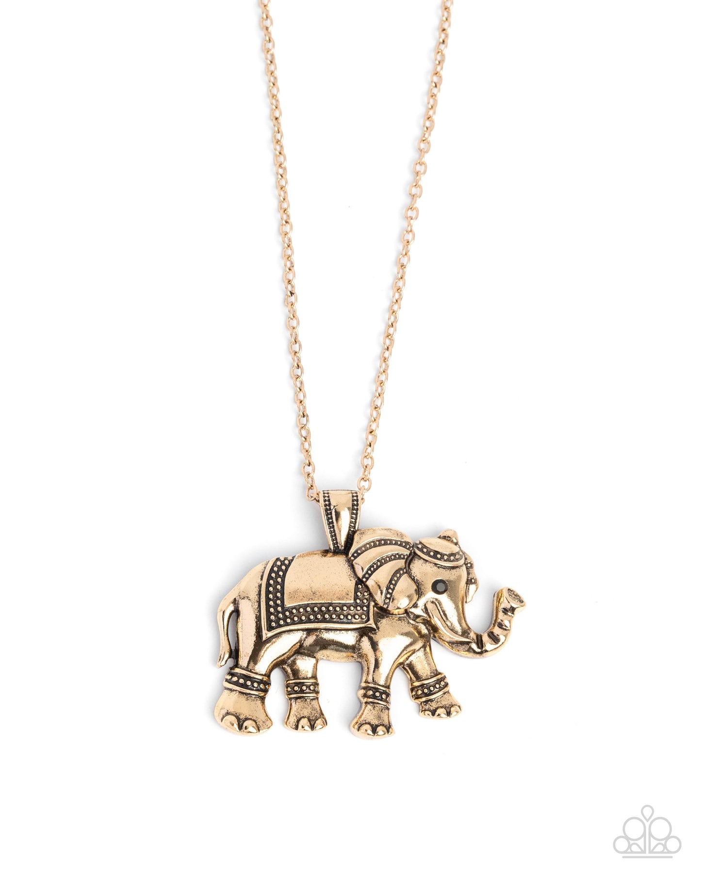 Elaborate Elephant - Gold Necklace | Paparazzi Accessories