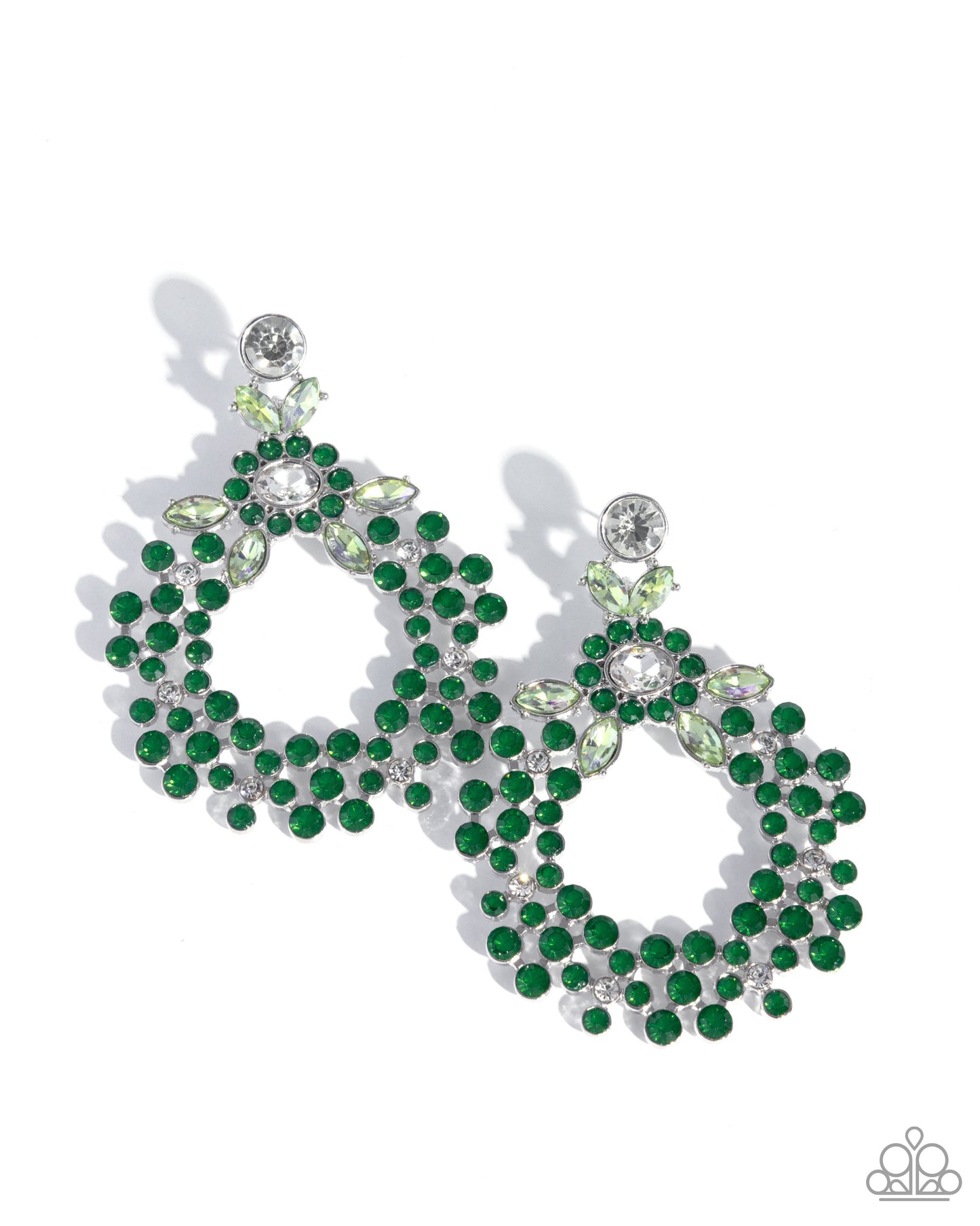 Opalescent Opulence - Green Earrings