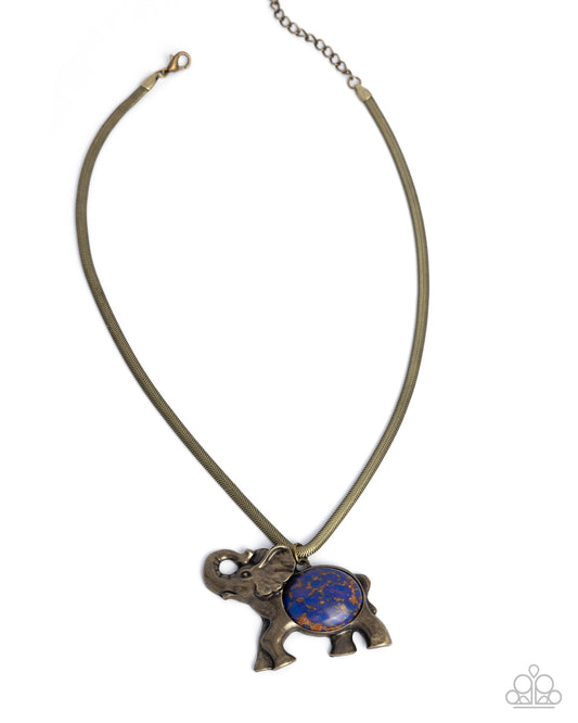 Empathetic Elephant - Purple Necklace