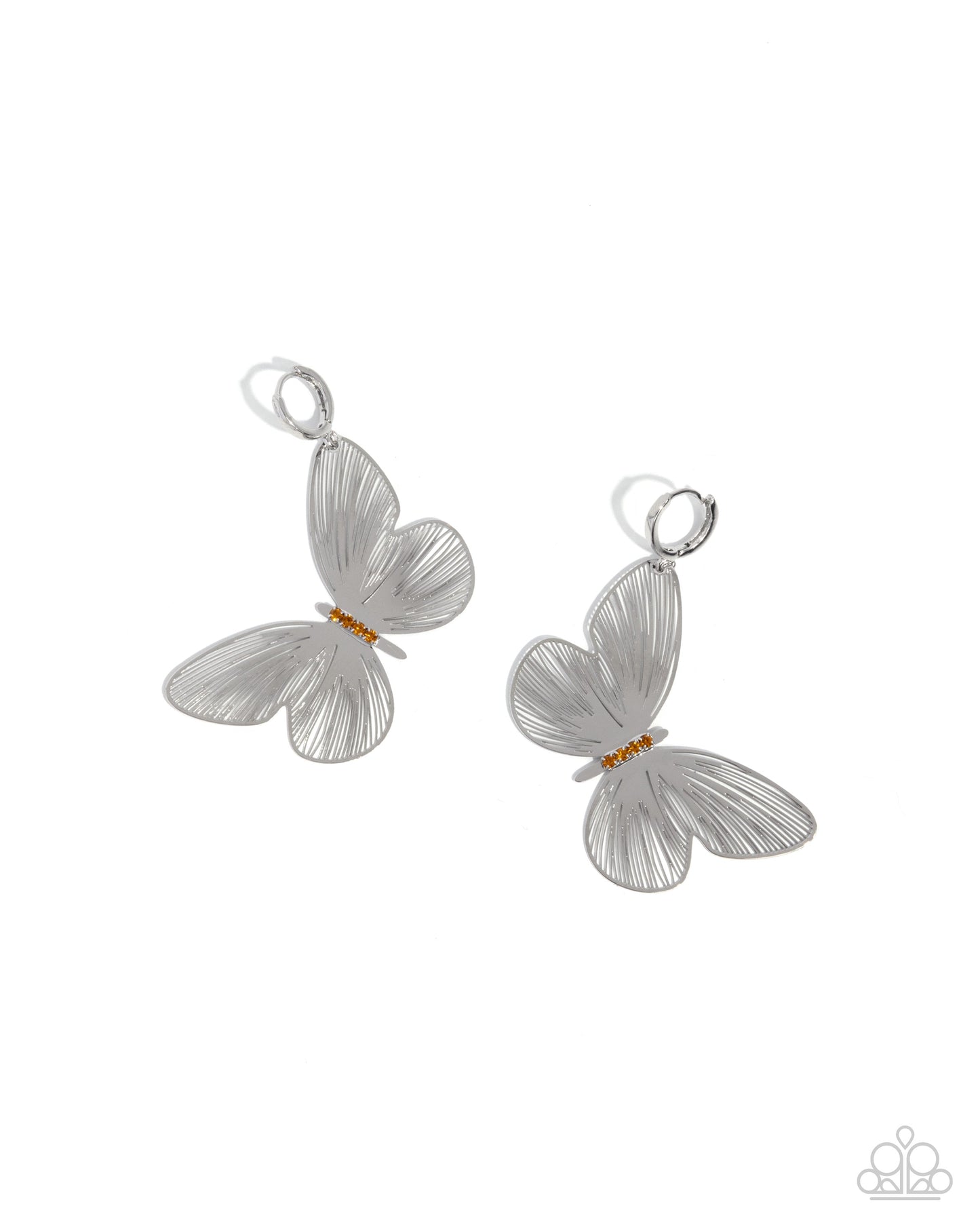 Fluttering Folk - Orange Earrings