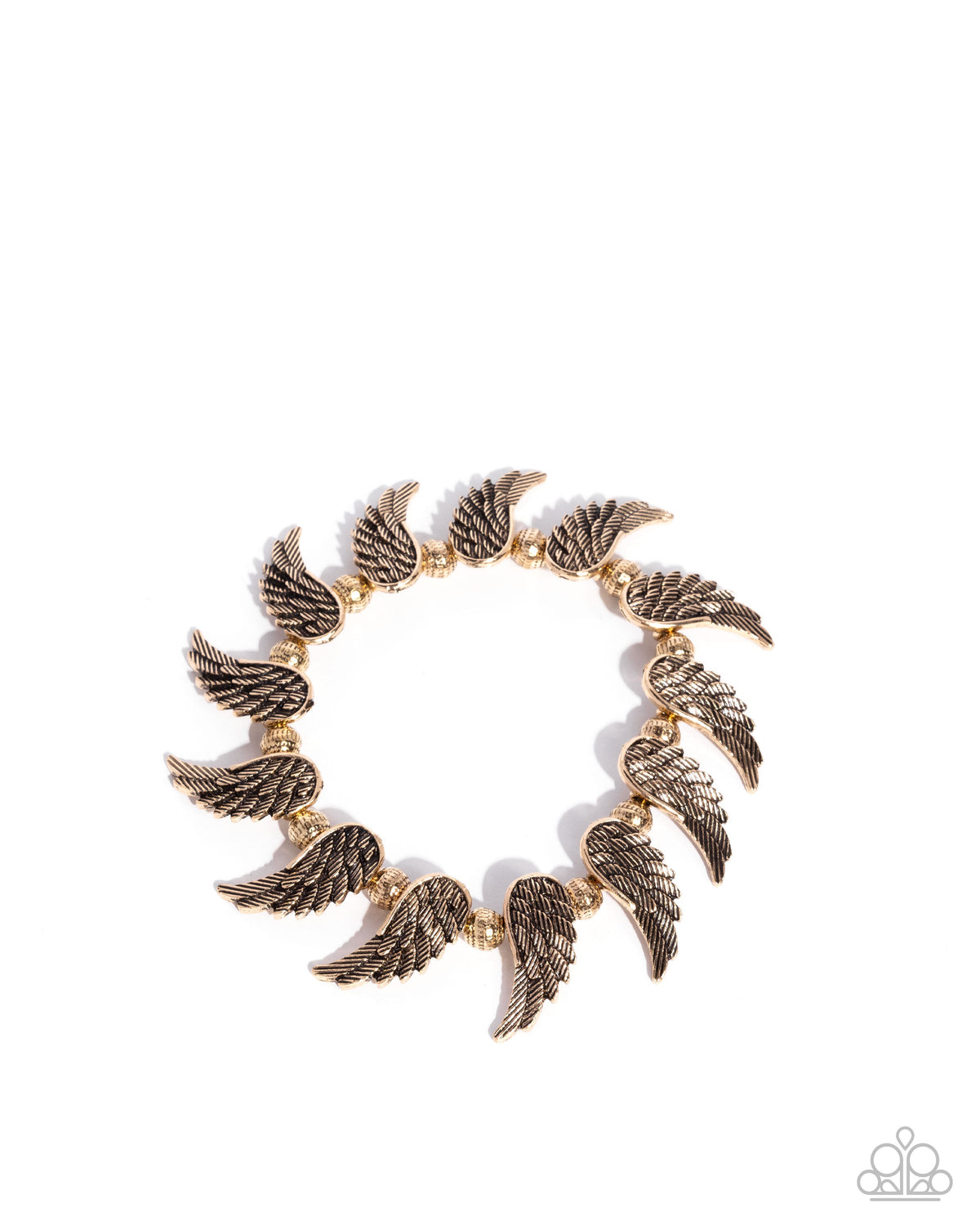 Angelic Ambiance - Gold Bracelet | Paparazzi Accessories