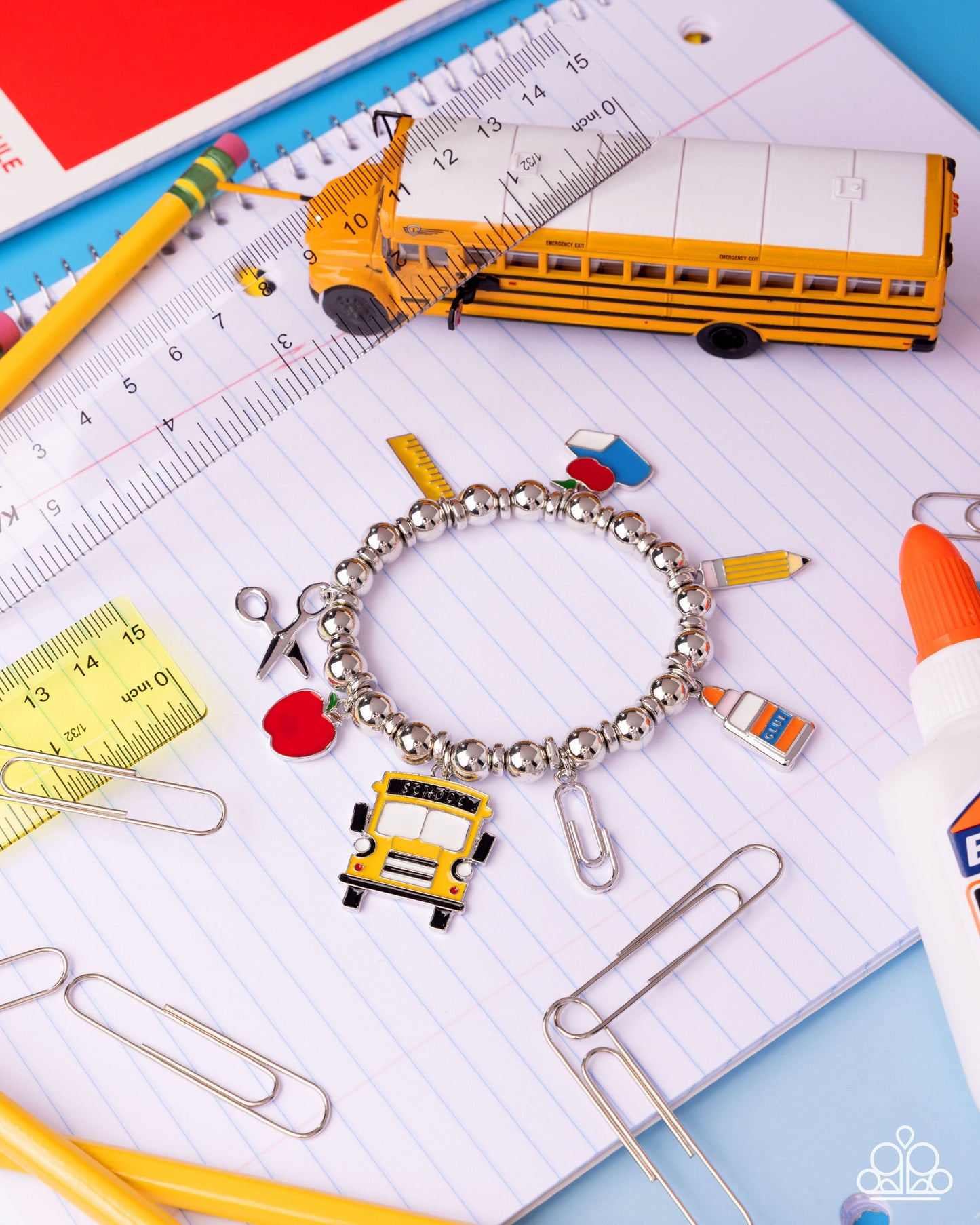 Schoolyard Statement - Multi Bracelet - Silver | Paparazzi Accessories