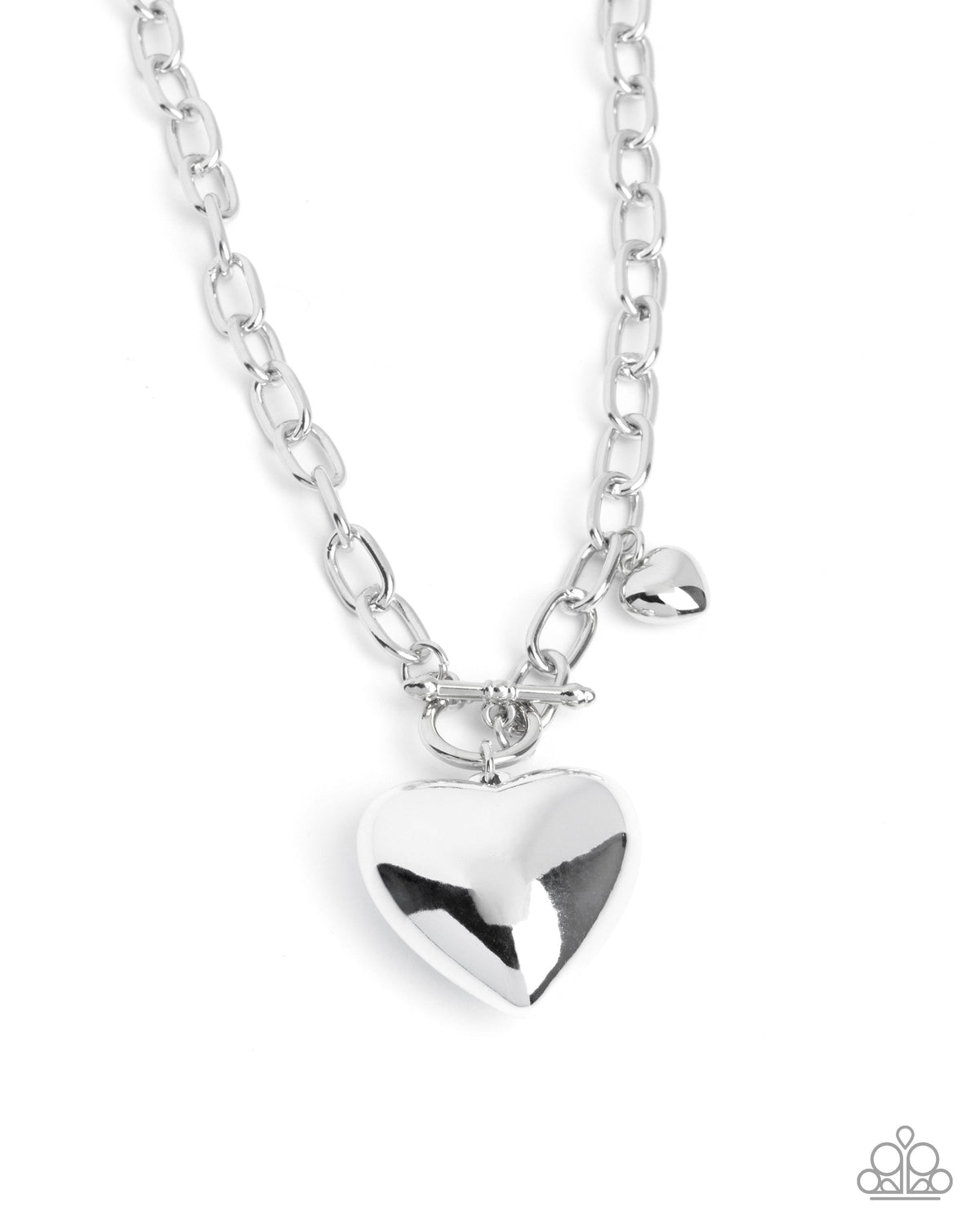 Heartfelt Hangout - Silver Necklace | Paparazzi Accessories