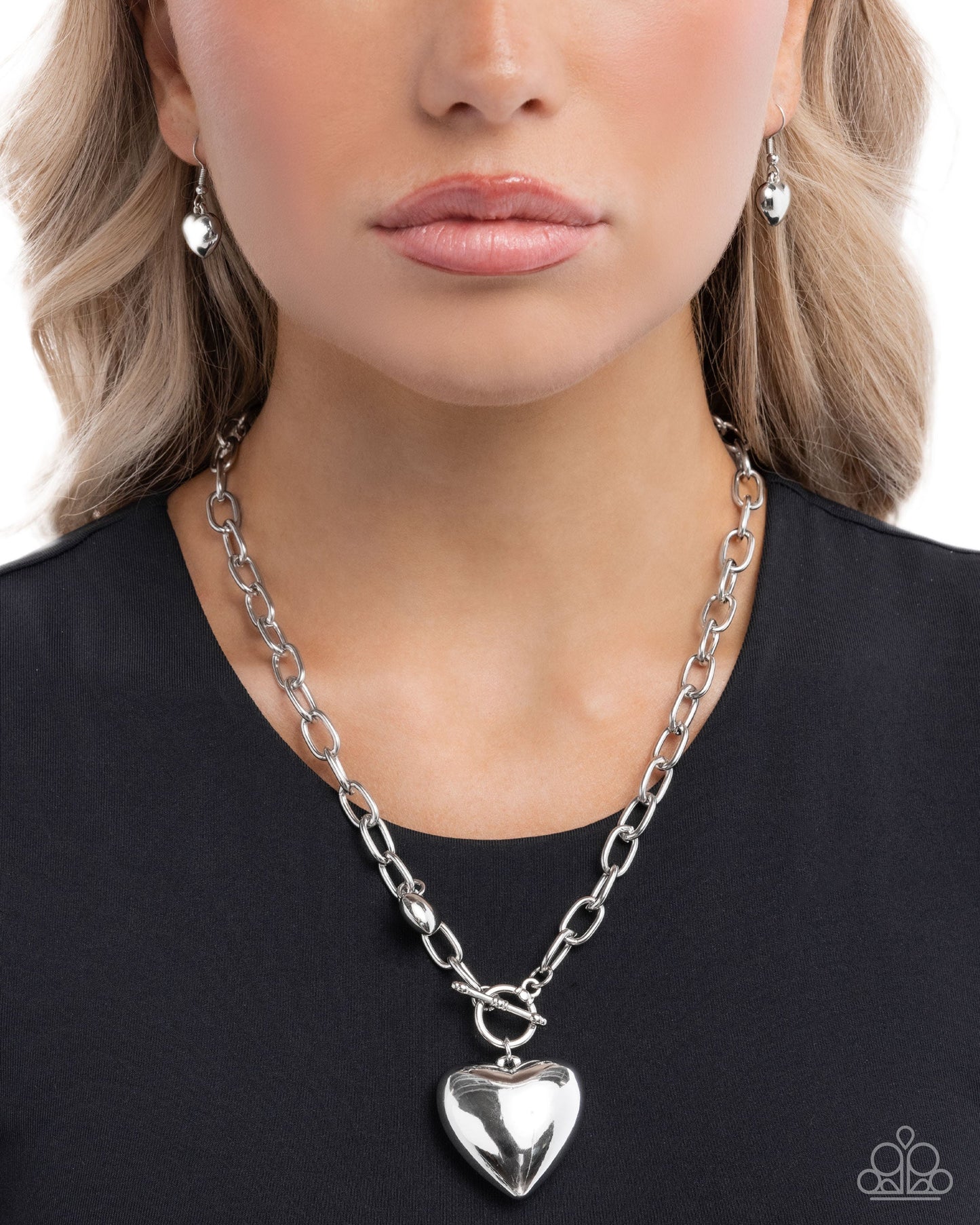 Heartfelt Hangout - Silver Necklace | Paparazzi Accessories