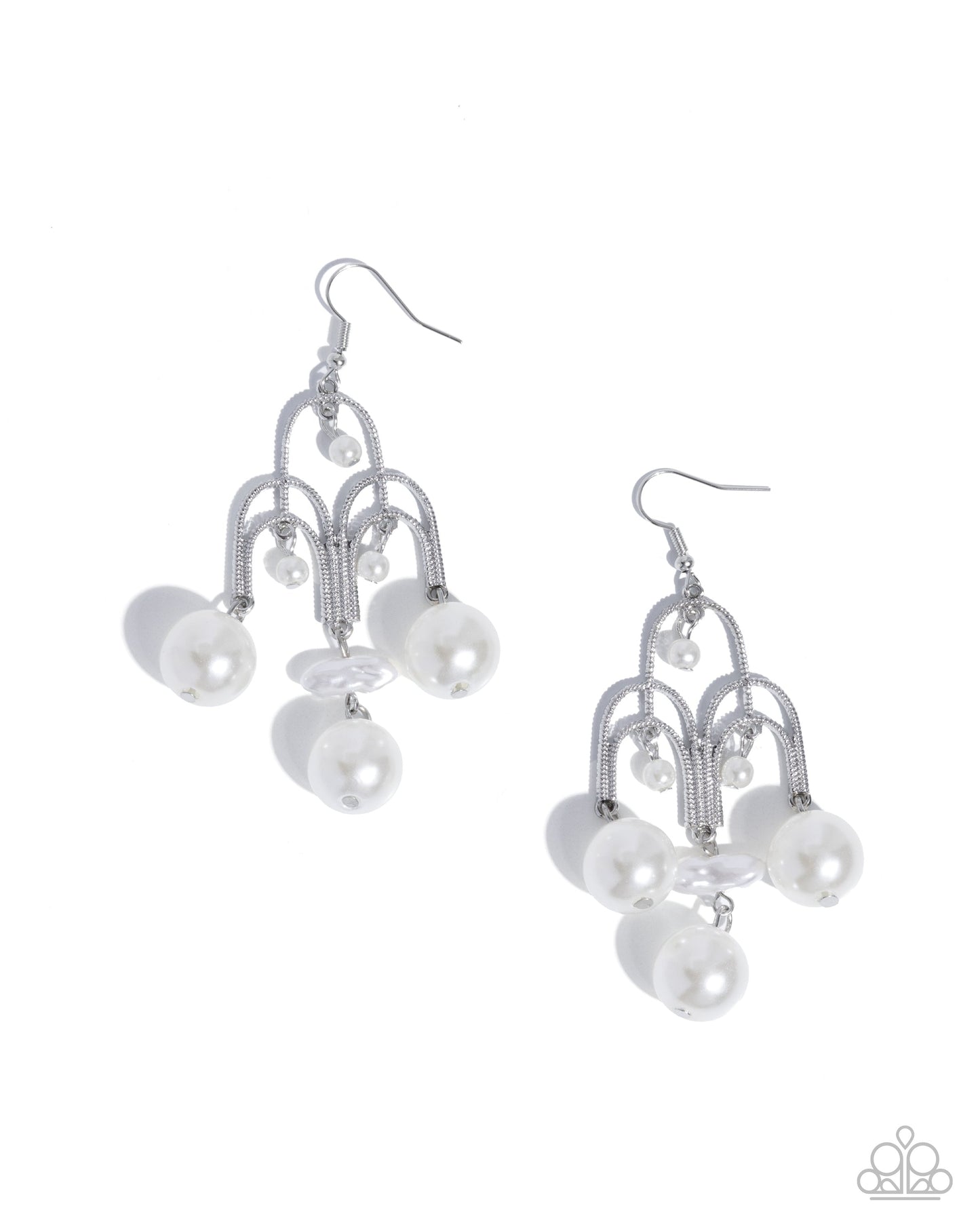 Patient Pearls - White Earrings | Paparazzi Accessories
