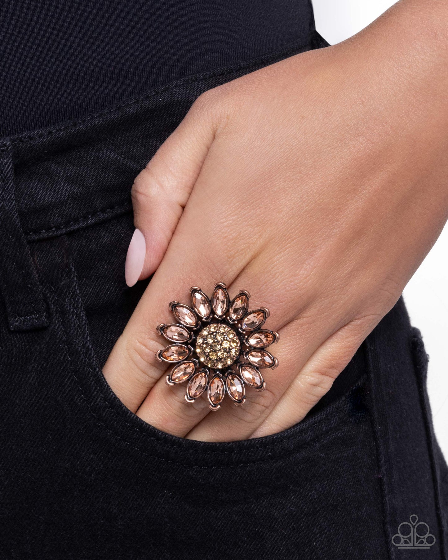 Sunflower Setting - Copper Ring