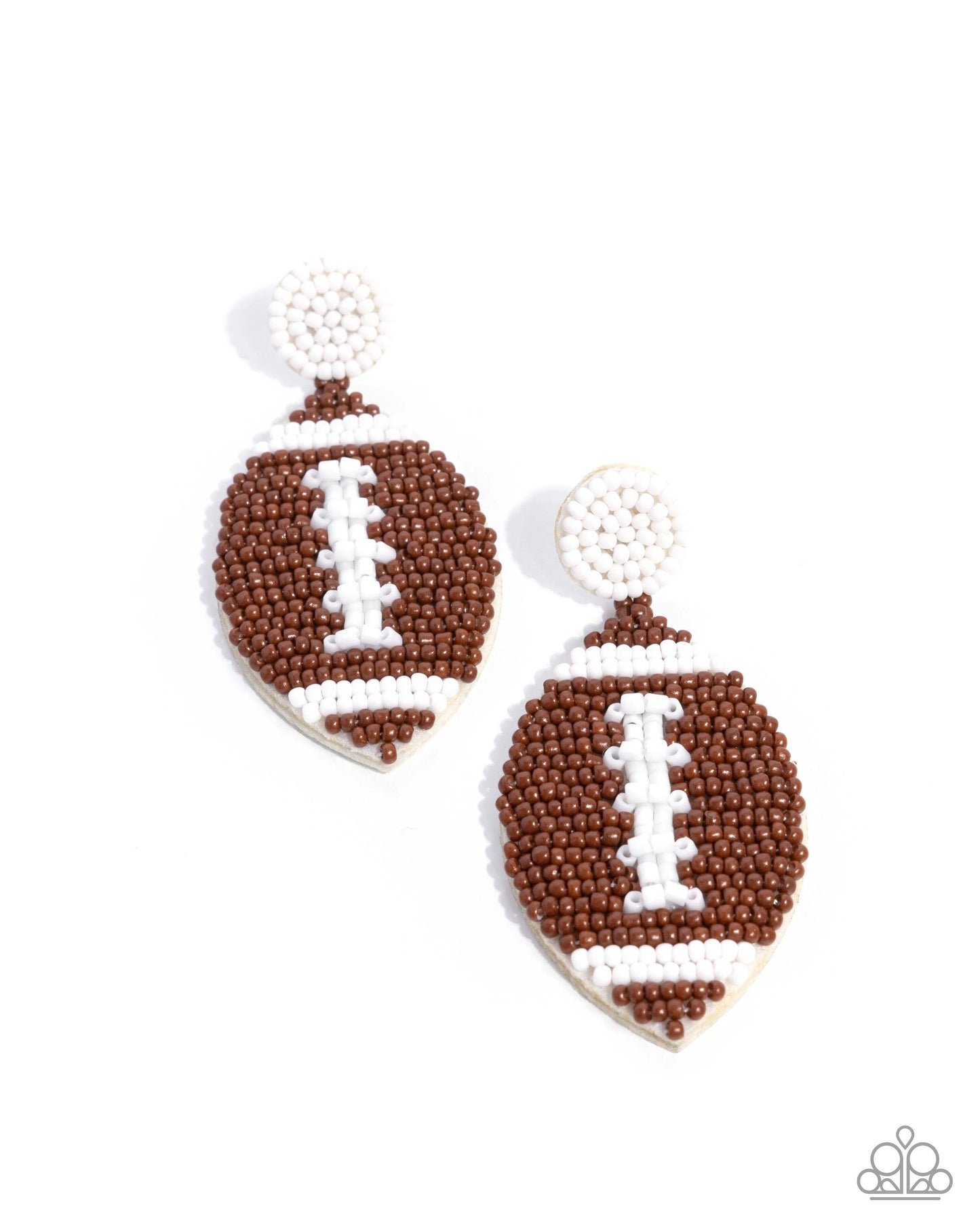 Football Fan - Brown Earrings | Paparazzi Accessories