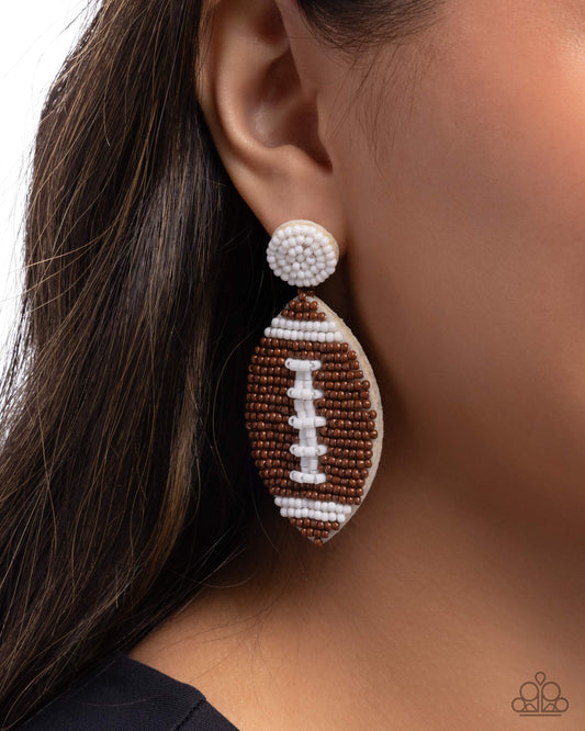 Football Fan - Brown Earrings