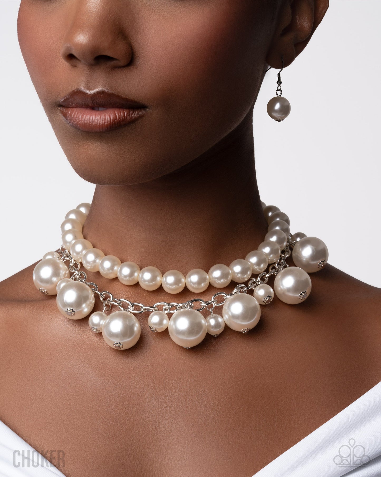 Sophisticated to the Max - White Necklace | Paparazzi Accessories