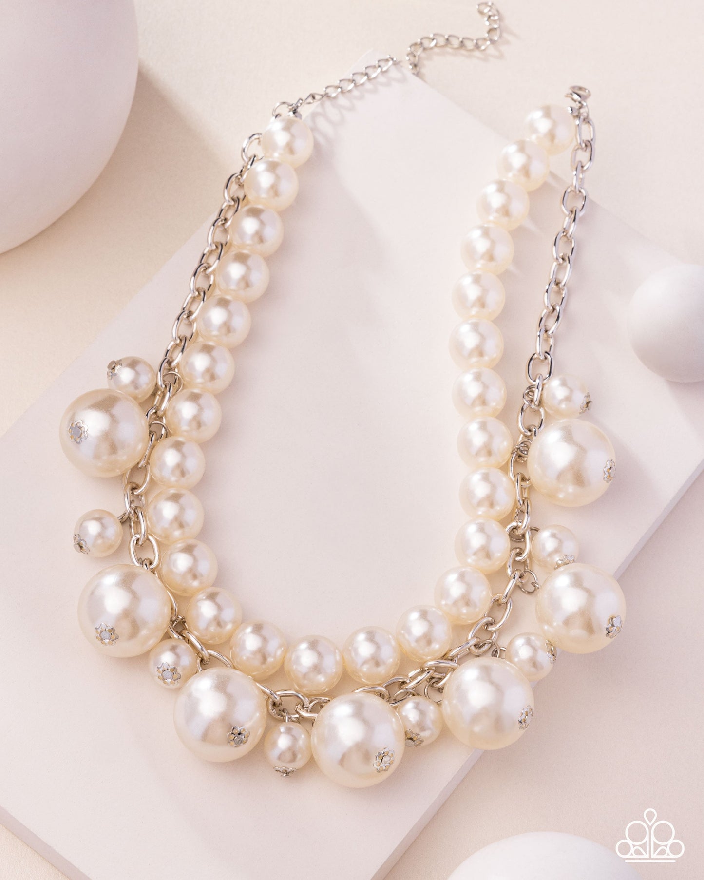 Sophisticated to the Max - White Necklace | Paparazzi Accessories