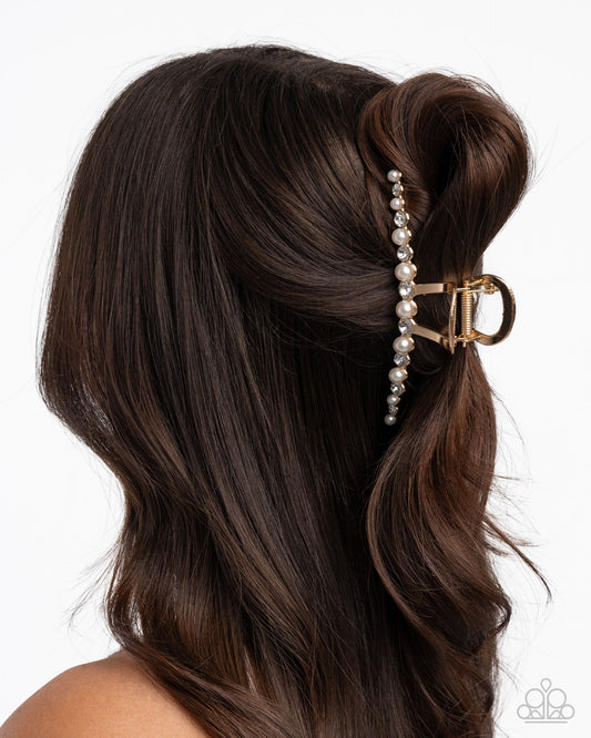 Social Shimmer - Gold Hair Clip