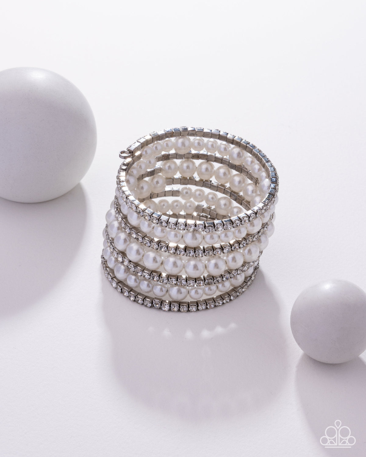 Finalized Flair - White Bracelet | Paparazzi Accessories
