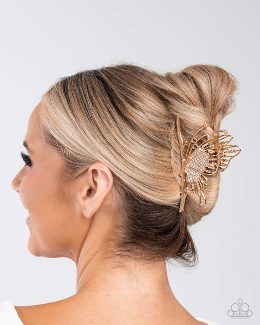 Layered Landing - Gold Hair Clip