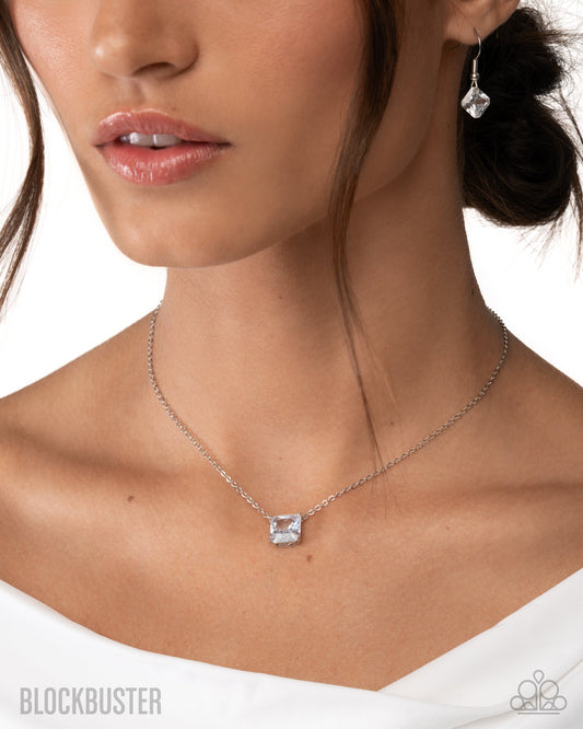 Enjoy the GLOW - White Necklace