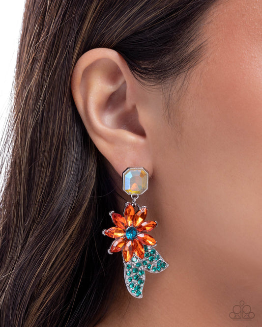Momentous Majesty - Orange Earrings