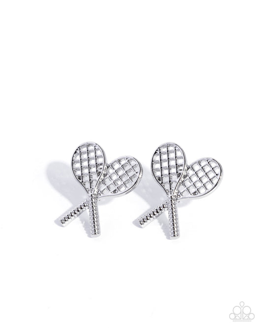 Tennis Team - Silver Earrings