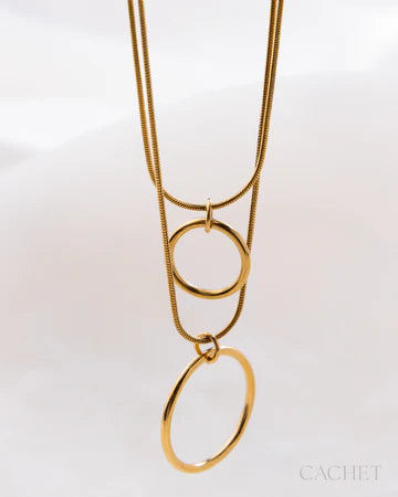 Union - 18K Gold Plated Layered Short Necklace