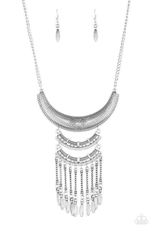 Paparazzi Eastern Empress - Silver Necklace - Pusher P