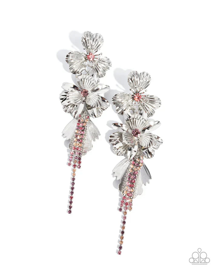 Classical Cadenza - Multi Floral Earrings