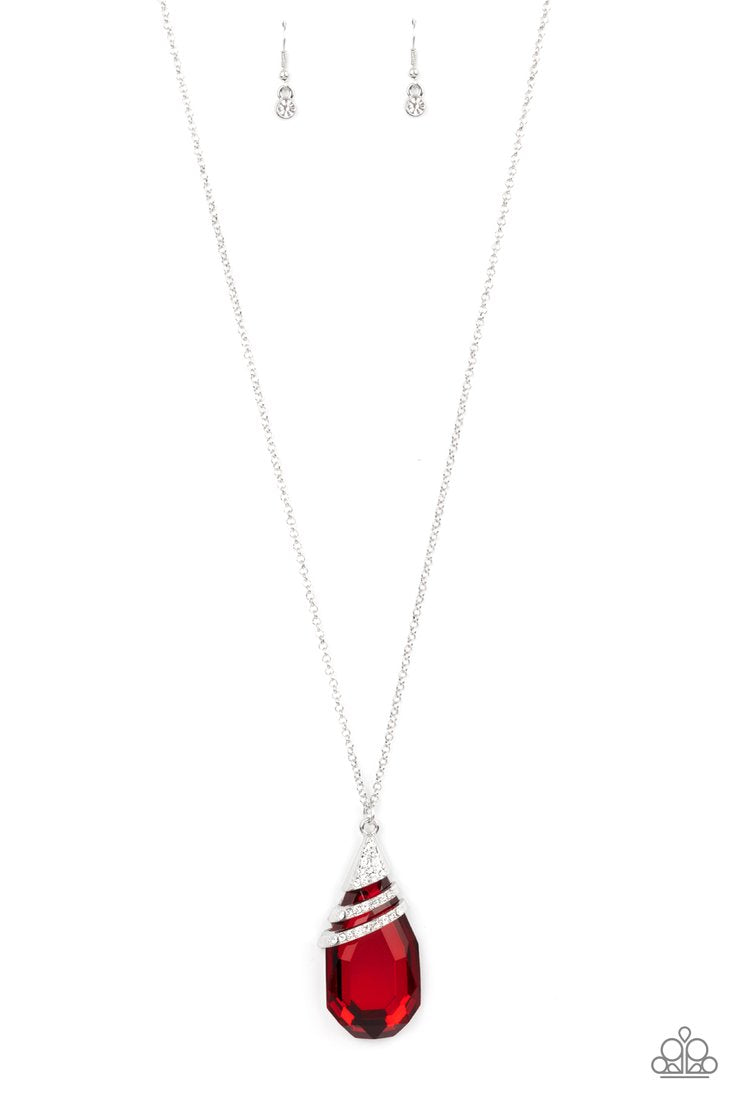 Paparazzi Demandingly Diva - Red Necklace - Pusher P