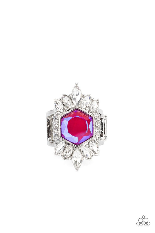 Paparazzi Divine Intervention - Pink Ring - Pusher P