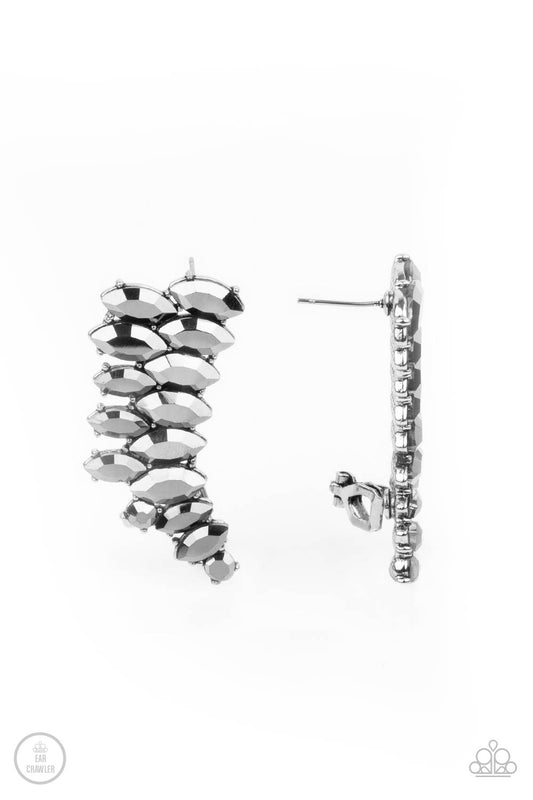 Paparazzi Explosive Elegance - Silver Earrings - Pusher P