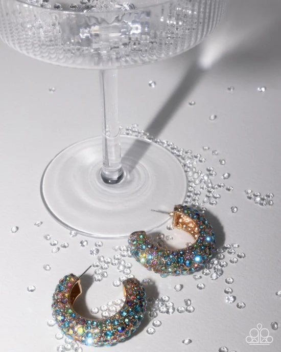 Exaggerated Enthusiasm - multiearrings - Gold | Paparazzi Accessories