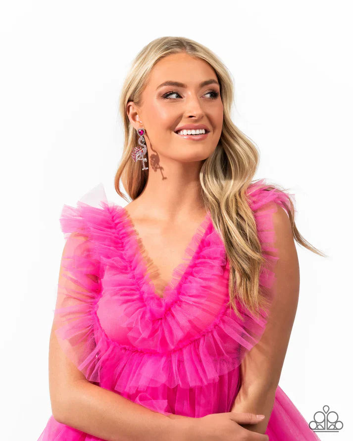 Flamingo Freestyle - Pink Earring