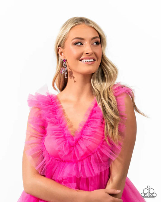 Flamingo Freestyle - Pink Earring