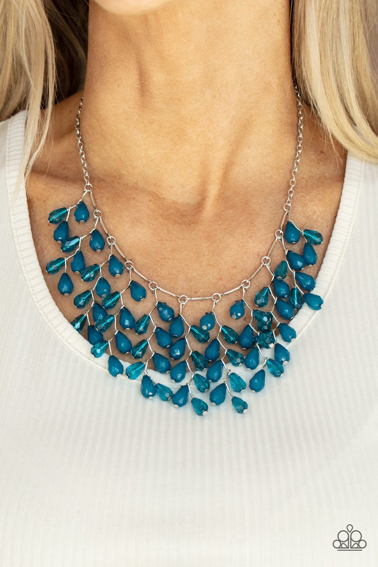 Paparazzi Garden Fairytale - Blue Necklace - Pusher P
