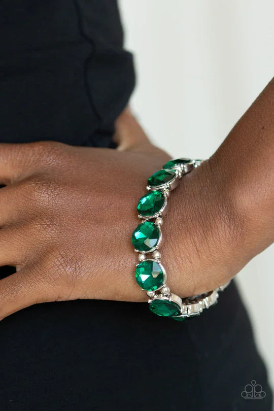 Paparazzi Glitzy Glamorous - Green - Pusher P