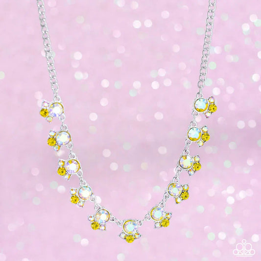 Gimme The Glitz - Pusher P Tabloid Treasure Yellow Necklace - 3 Piece Mystery Set
