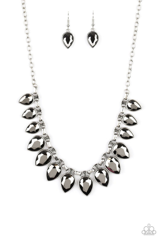 Paparazzi FEARLESS is More - Silver Necklace - Pusher P