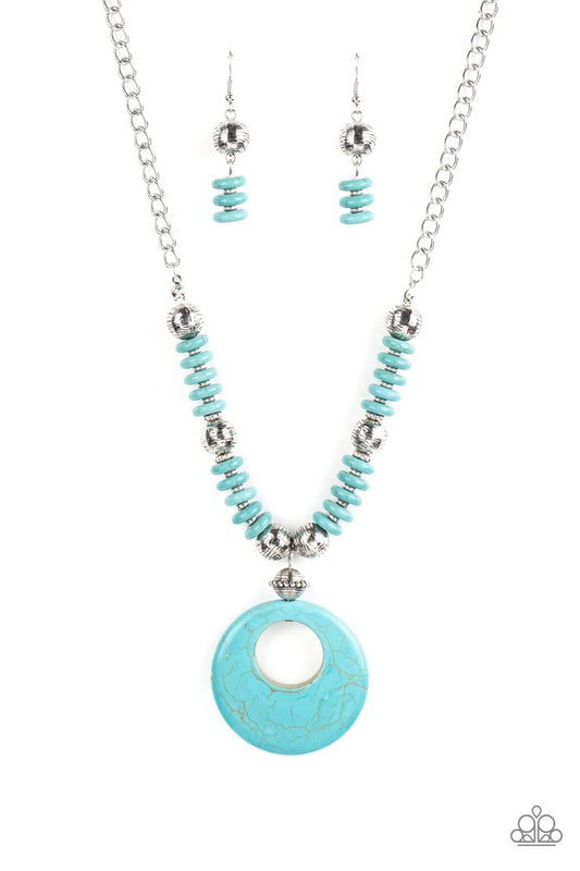 Paparazzi Oasis Goddess - Blue Necklace - Pusher P