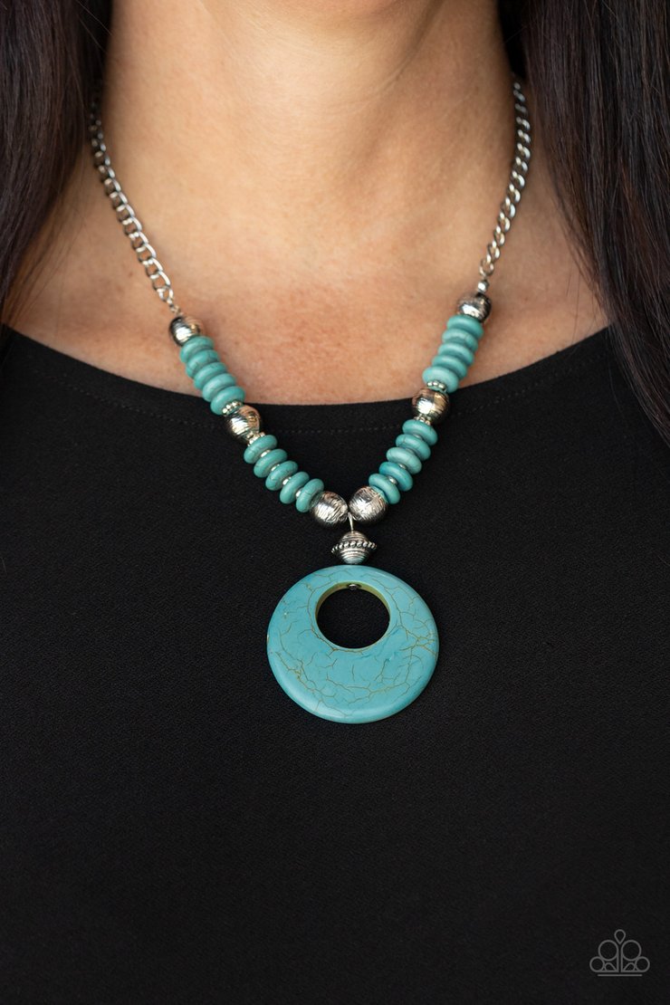 Paparazzi Oasis Goddess - Blue Necklace - Pusher P