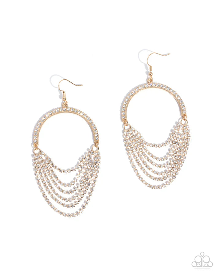 Ostentatious Opulence - Gold Earrings