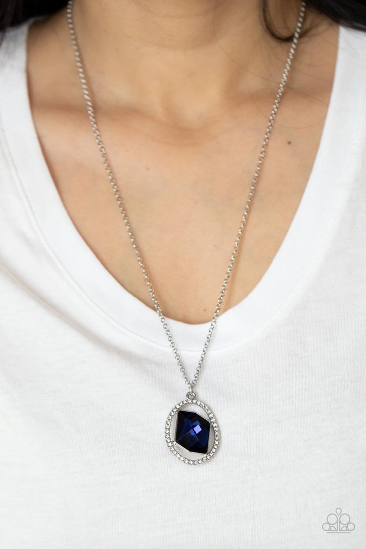 Paparazzi Undiluted Dazzle - Blue Necklace - Pusher P