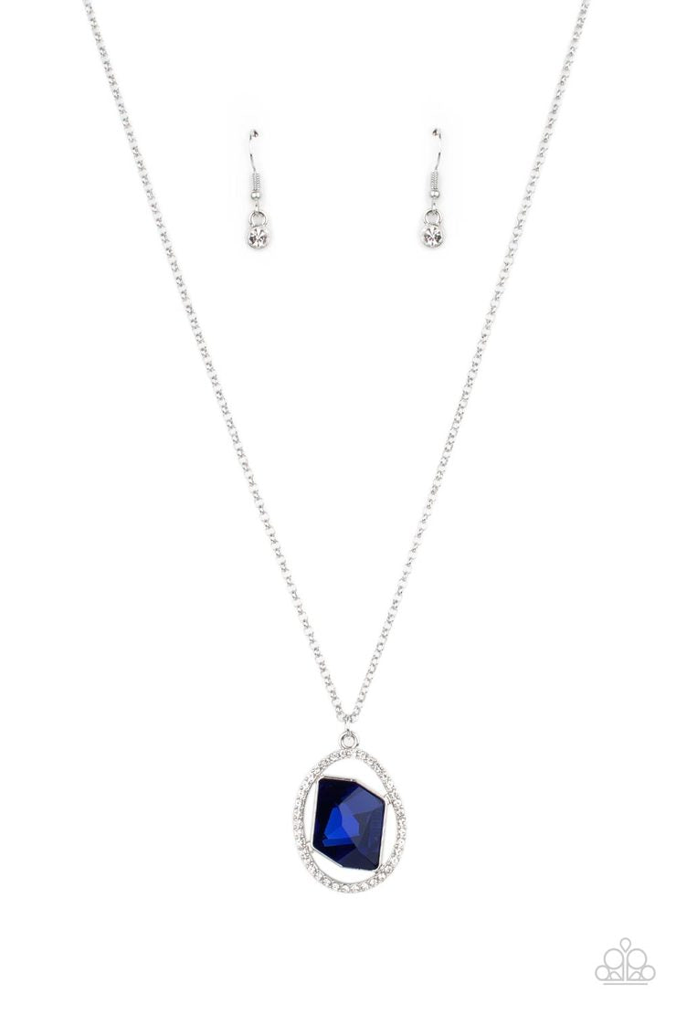 Paparazzi Undiluted Dazzle - Blue Necklace - Pusher P