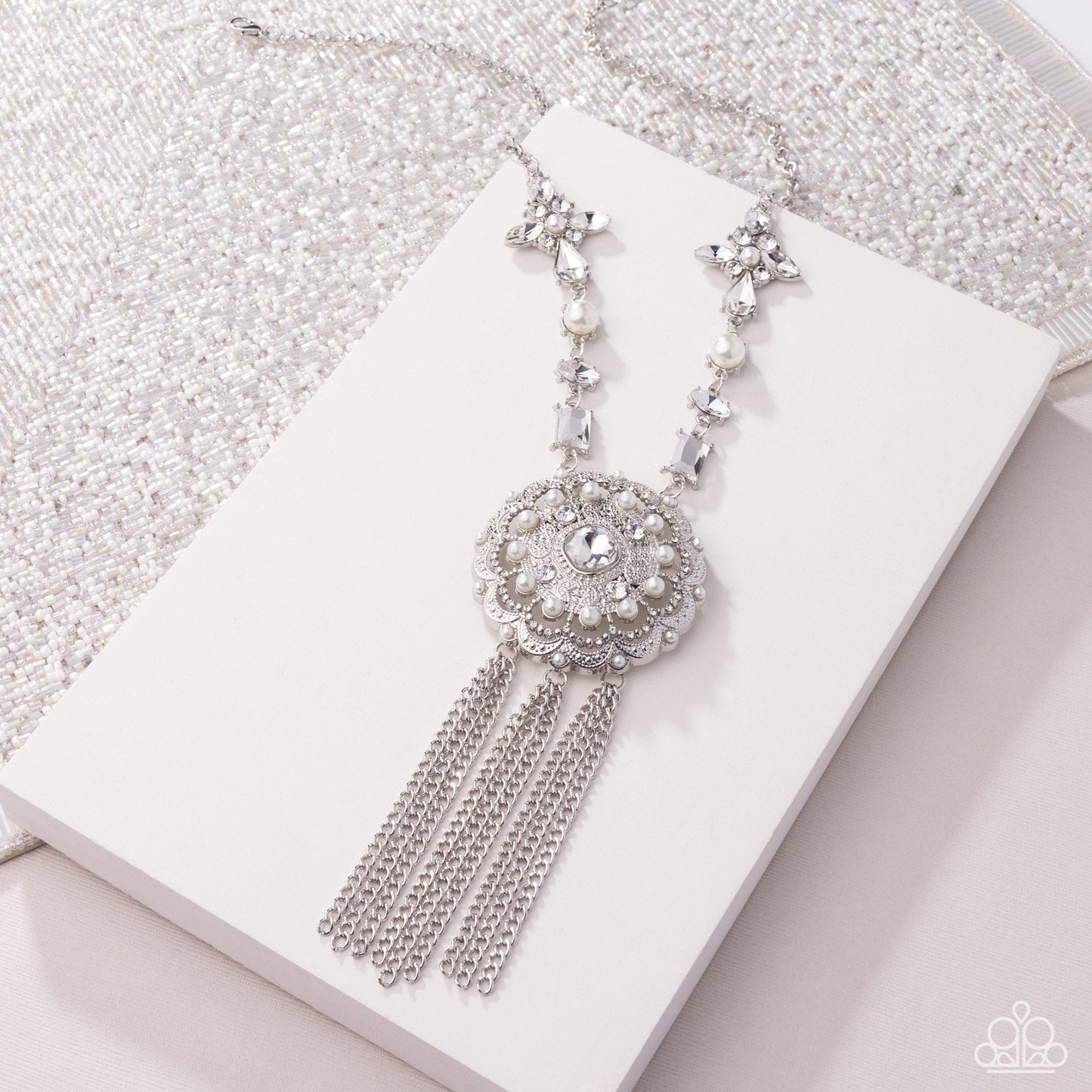 Virtuous Venture - White Necklace