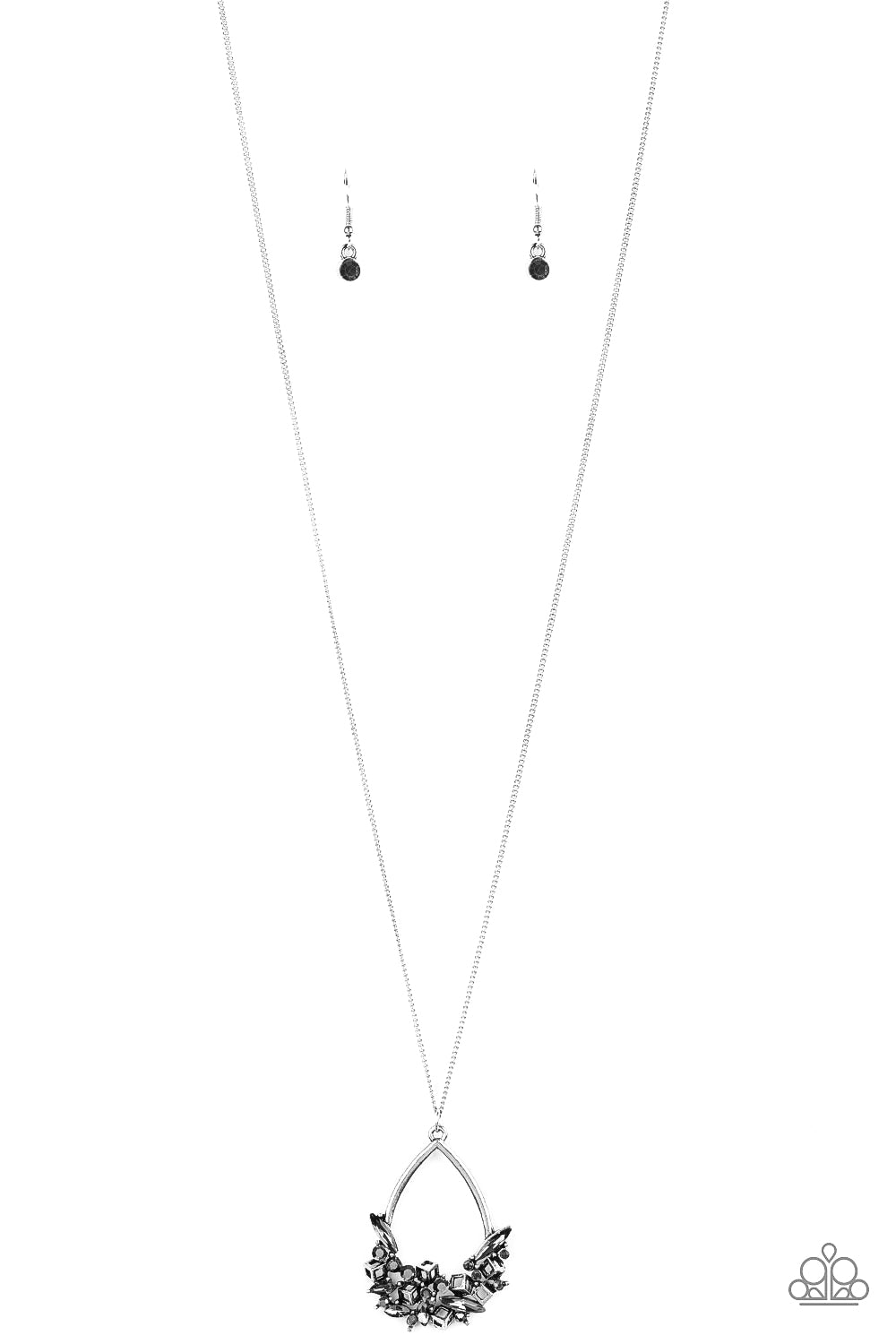 Paparazzi: Couture Crash Course - Silver Hematite Necklace - Pusher P