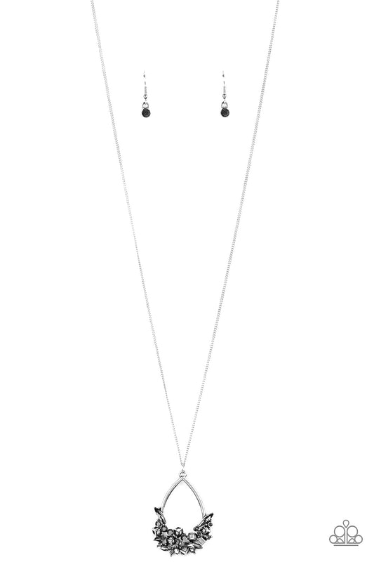 Paparazzi: Couture Crash Course - Silver Hematite Necklace - Pusher P