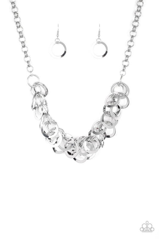 Paparazzi Ringing In The Bling - Silver Necklace