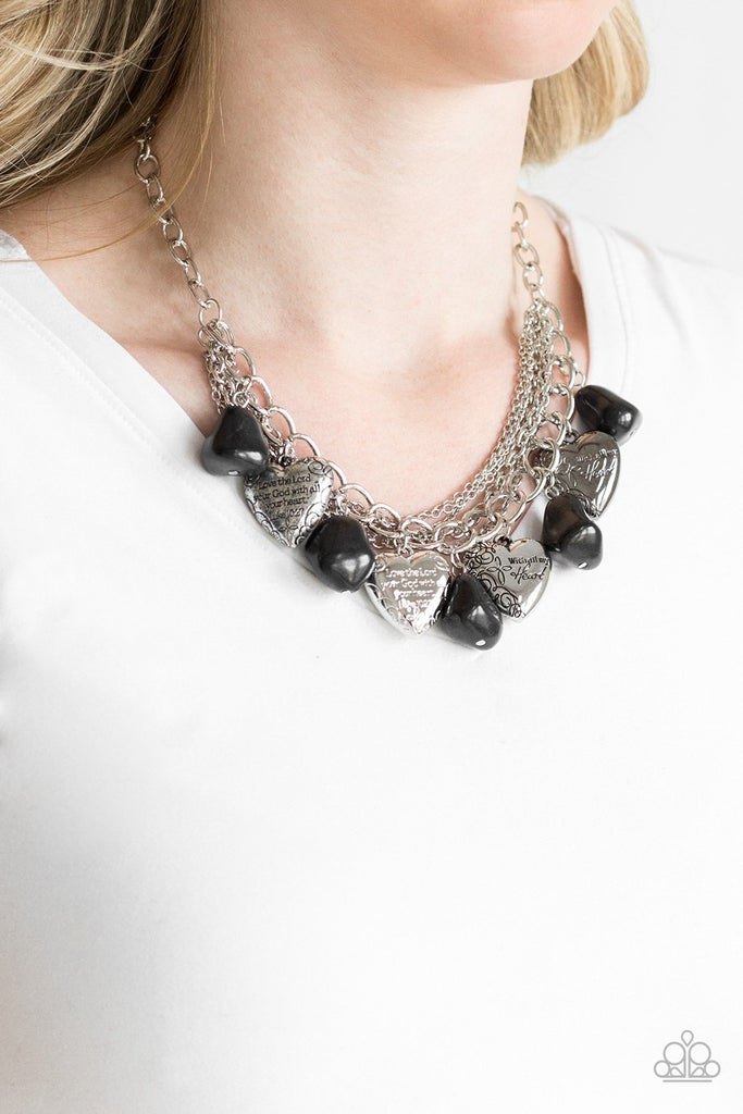 Paparazzi Change Of Heart - Black Necklace - Pusher P