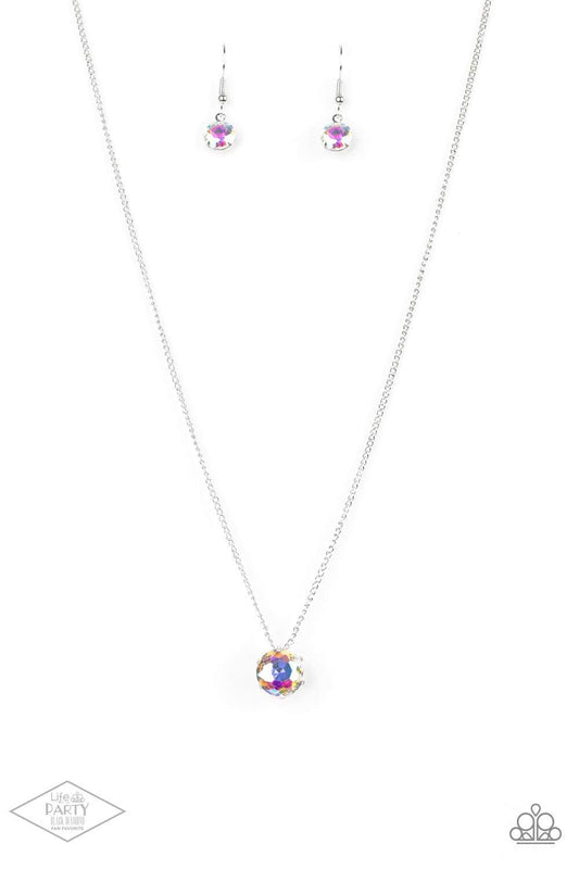 Paparazzi What A Gem - Multi Necklace - Black Diamond Life of the Party Exclusive