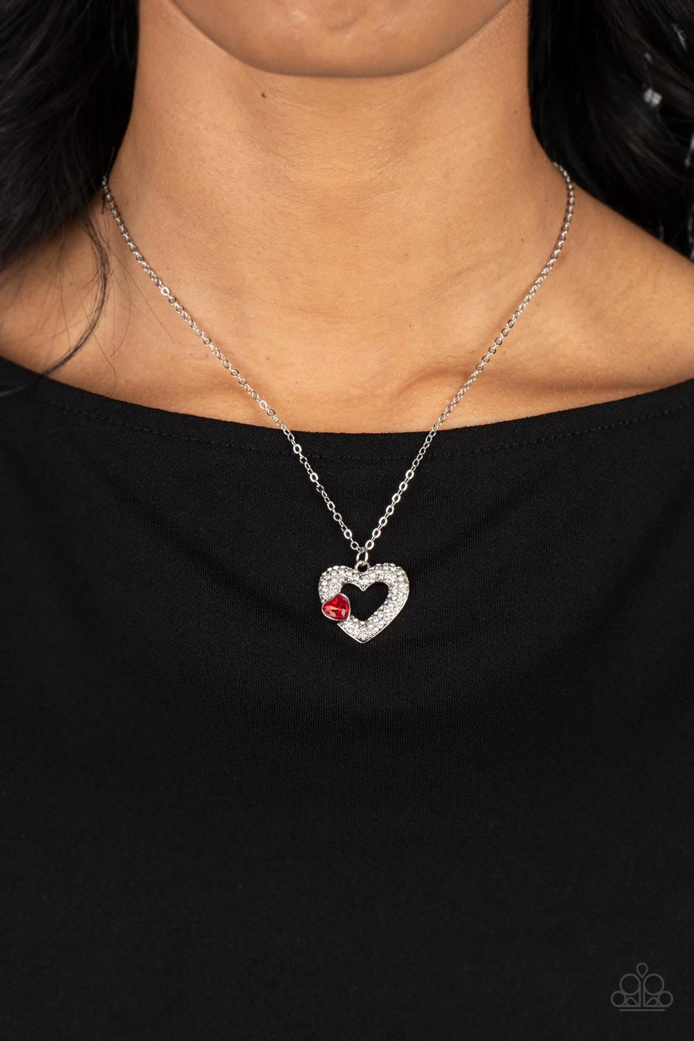 Paparazzi Bedazzled Bliss - Red Necklace -Paparazzi Jewelry Images