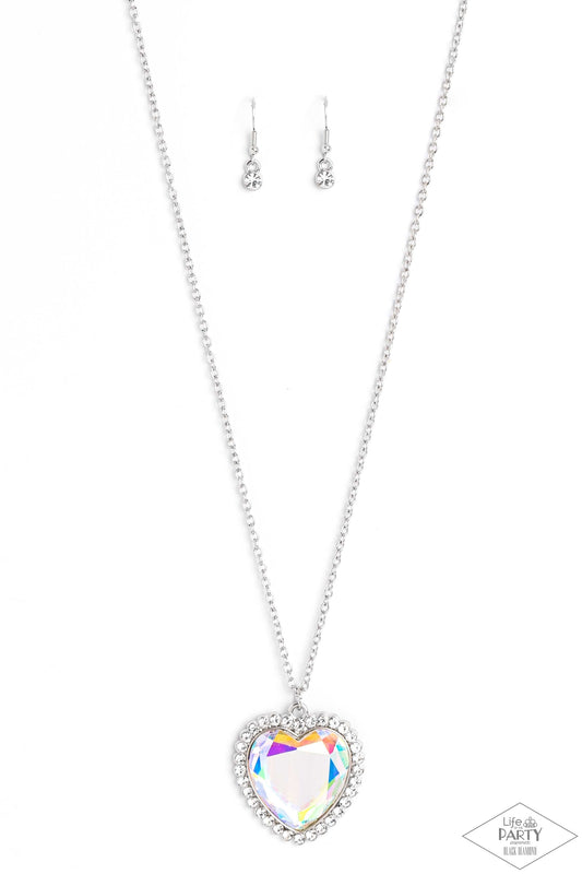 Paper Prismatically Twitterpated - Multi Necklace- Black Diamond Life of the Party