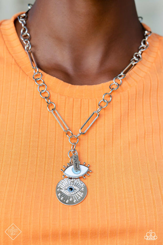 3pc Set: Friday Night VIBES - Blue Necklace & VIBE Over Matter - Blue Necklace & VIBE to the Rhythm - Blue Bracelet-March 2023 Fashion Fix