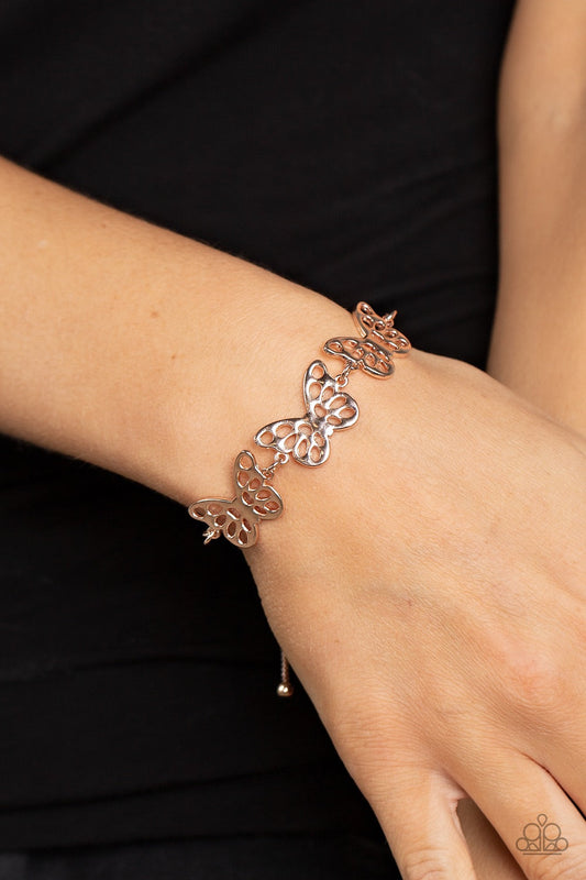 Put a WING on It - Butterfly Gold Bracelet - Pusher P
