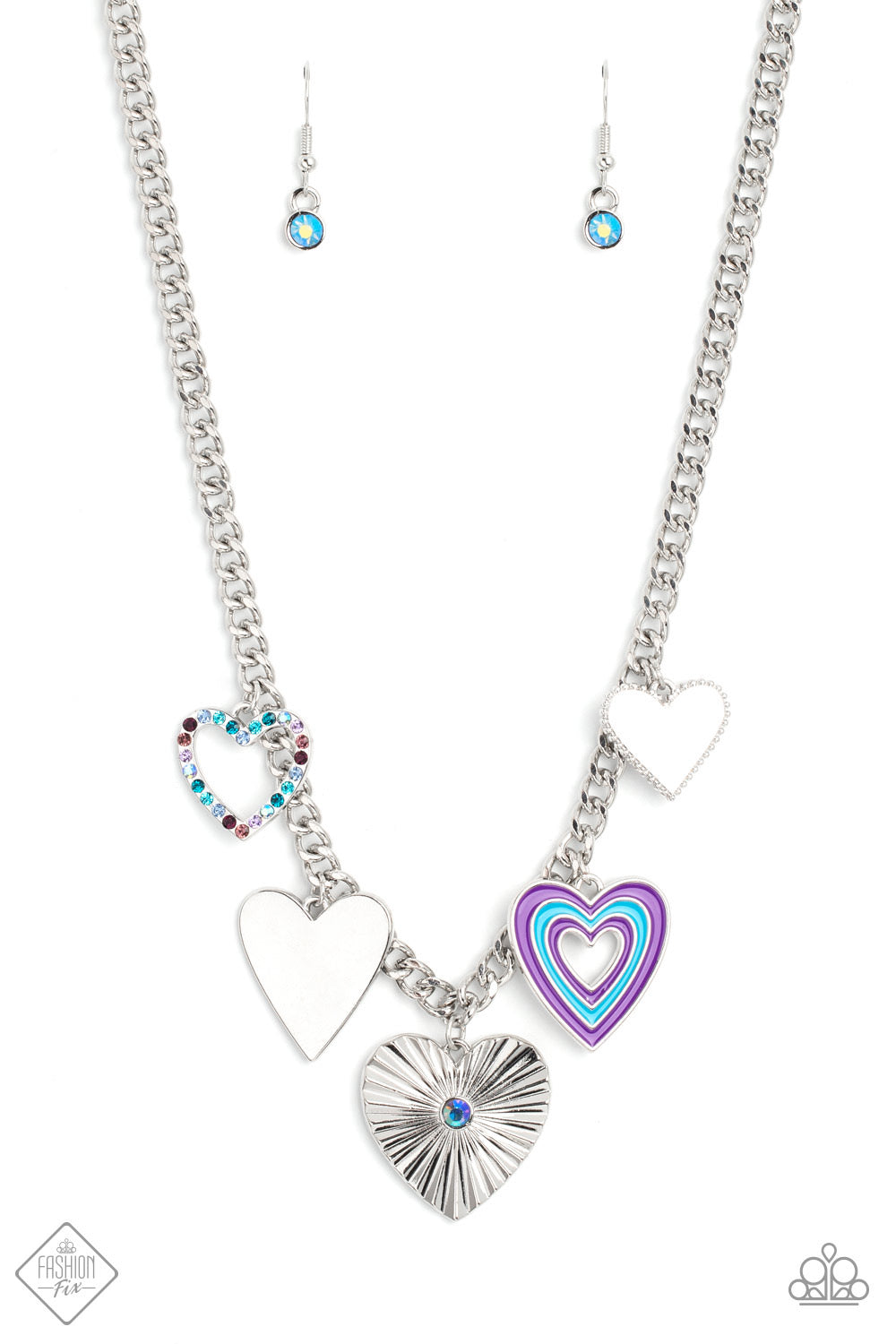 2pc set: Retro Rhapsody - Multi Necklace-Funky Forte - Multi Bracelet - December Fashion Fix