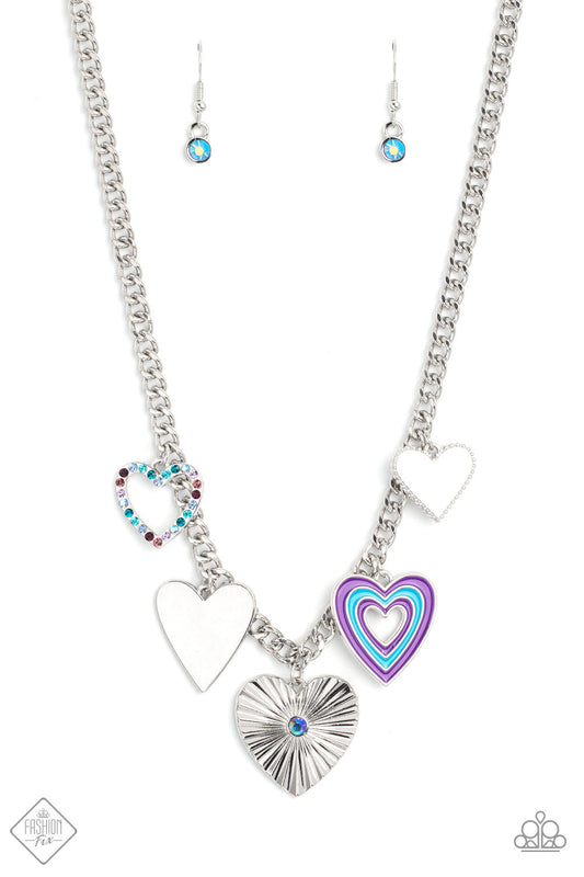 2pc set: Retro Rhapsody - Multi Necklace-Funky Forte - Multi Bracelet - December Fashion Fix